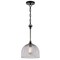 Westinghouse Pendant 60W Camrose Gun Metal Smoke Grey Dome Ribbed Glass 6130300 - alternate 3